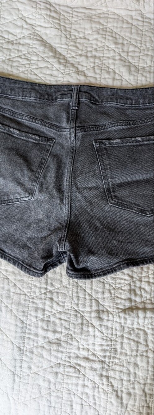 Old Navy Gray Blackwashed Denim Shorts - Picture 2 of 4
